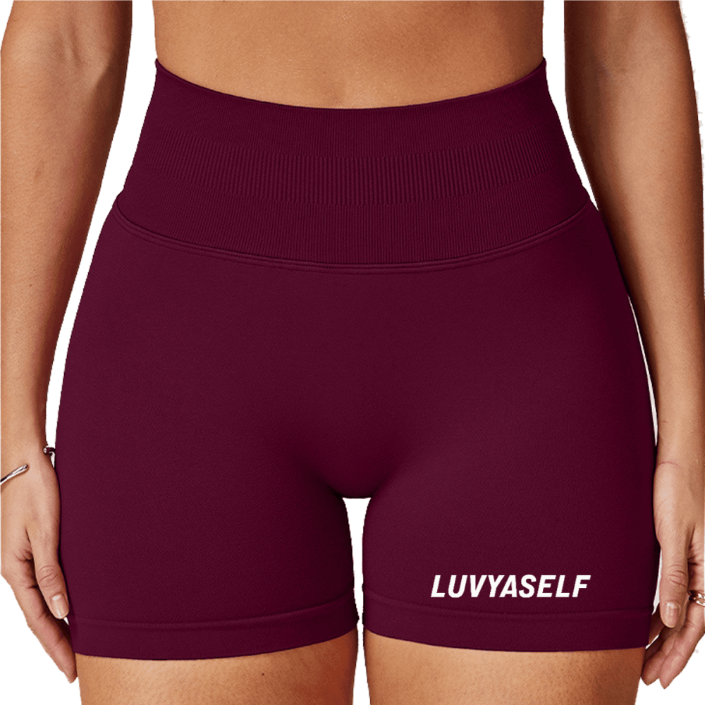 LUVYASELF - Seamless High-Waisted Yoga Shorts
