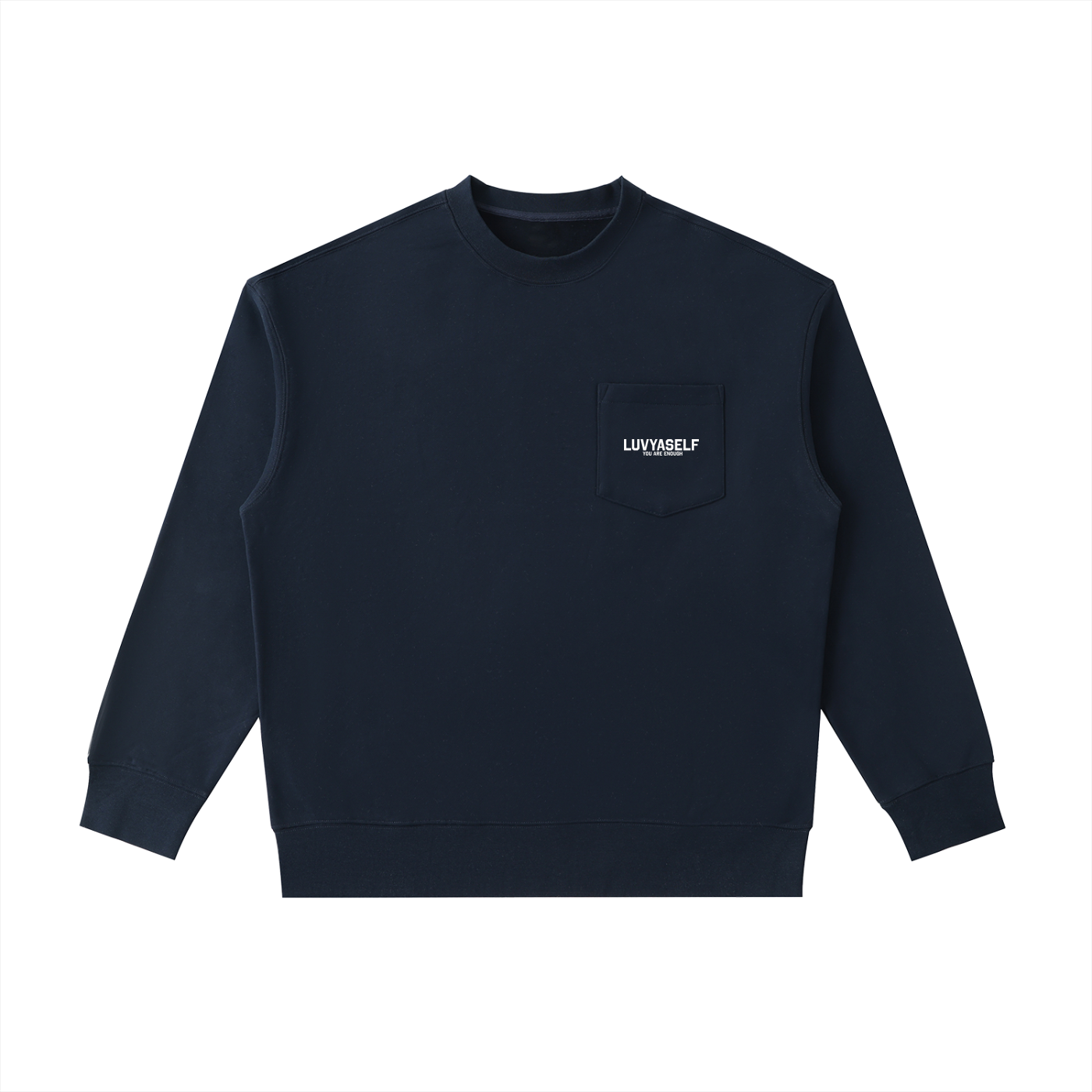 LUVYASELF - Heavyweight Patch Pocket Crewneck Sweatshirt