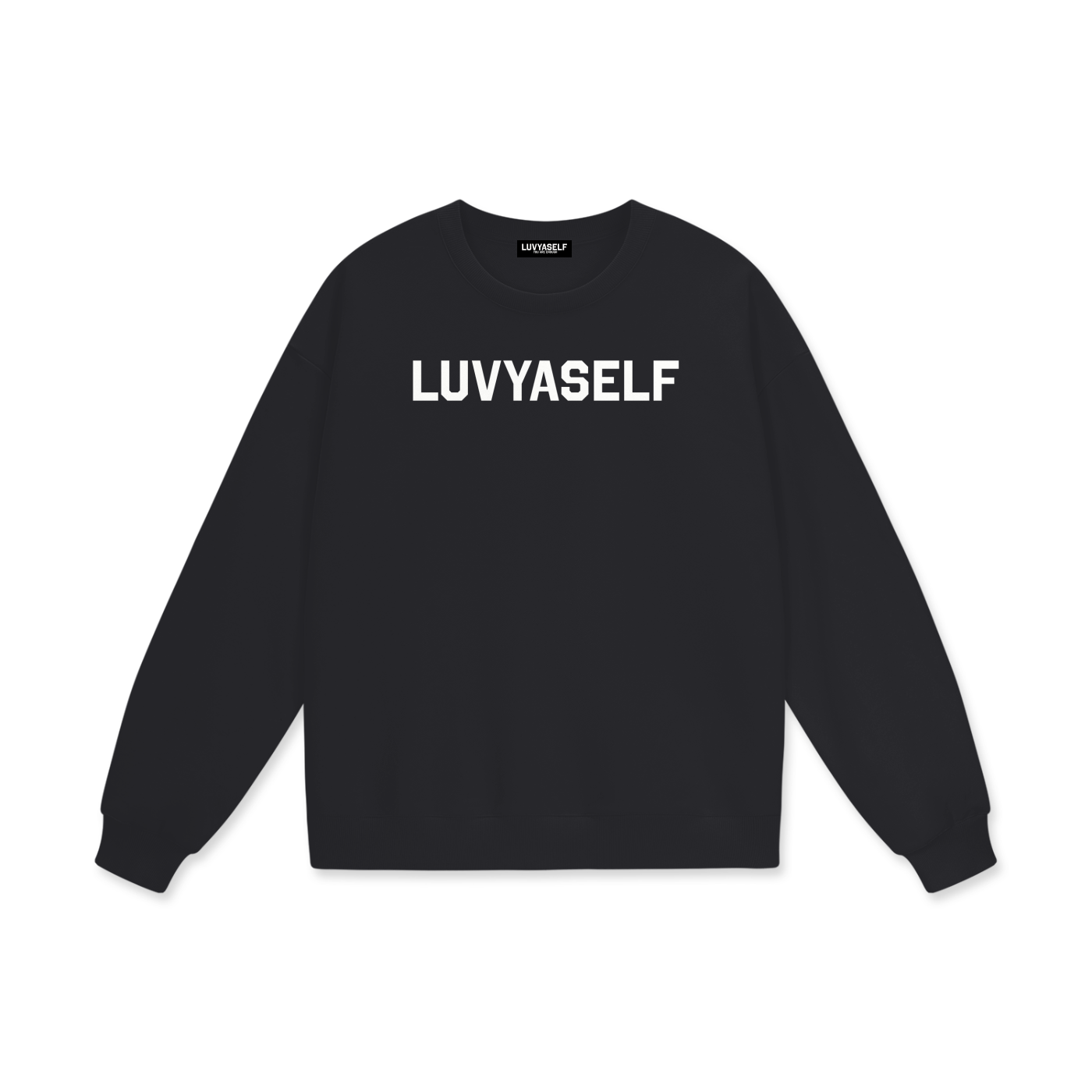 LUVYASELF - Streetwear Unisex Heavyweight Drop Shoulder Oversized Fleece Sweatshirt
