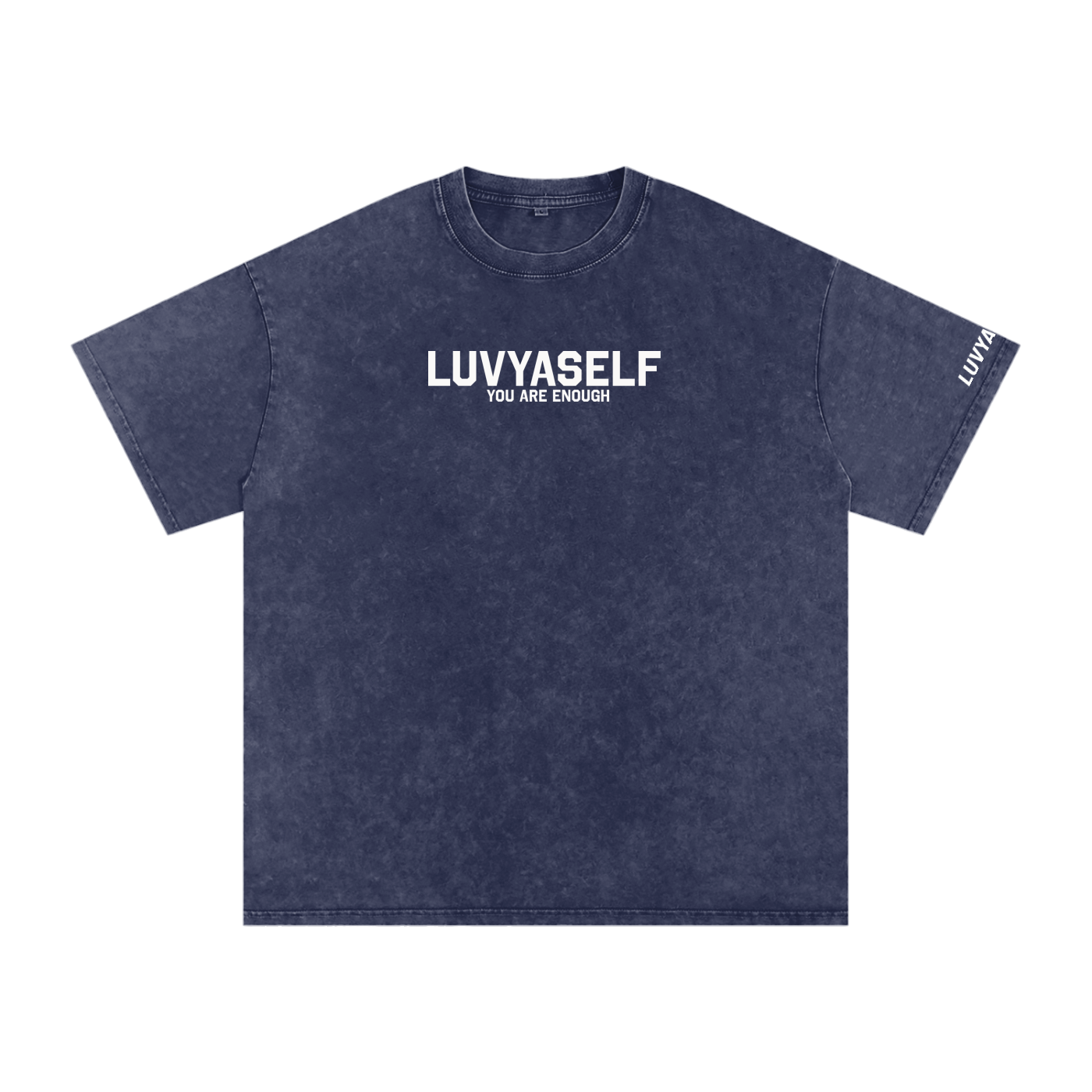 LUVYASELF - Snow Washed Oversized Cotton T-Shirt