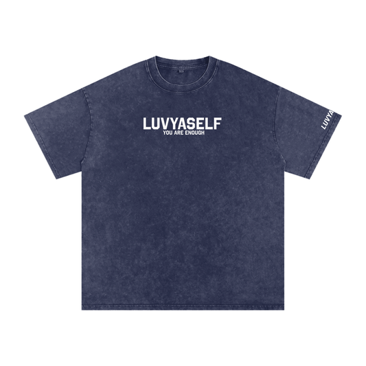 LUVYASELF - Snow Washed Oversized Cotton T-Shirt