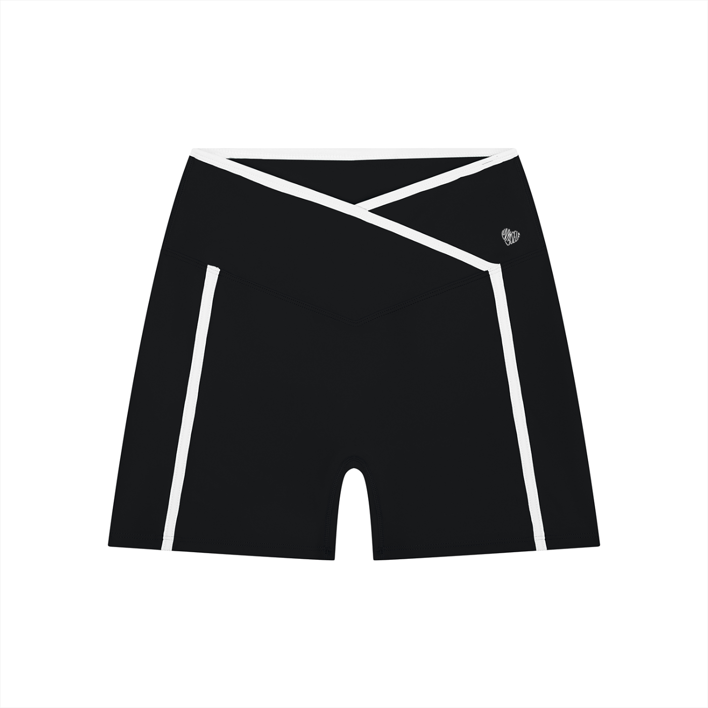 Uniform High Rise Color Block Yoga Shorts