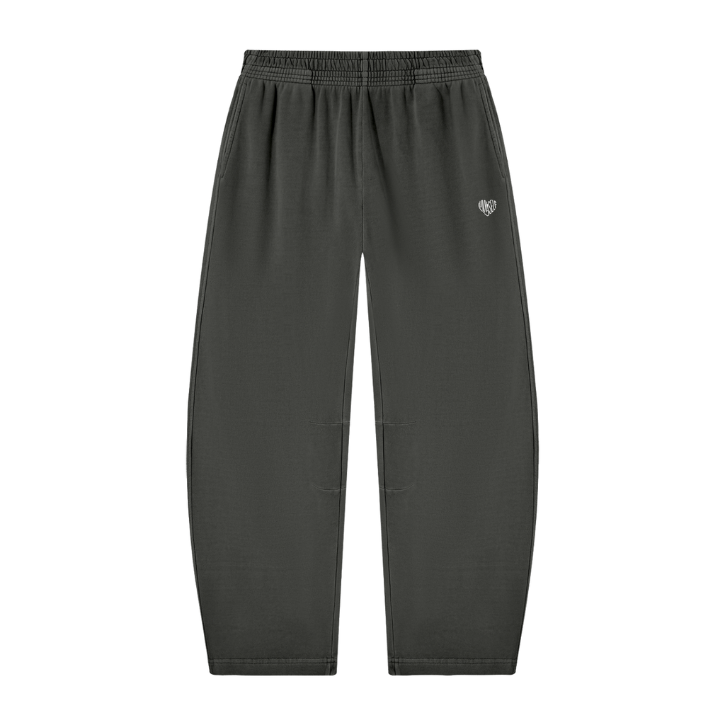 Unisex Vintage Washed Barrel Leg Sweatpants