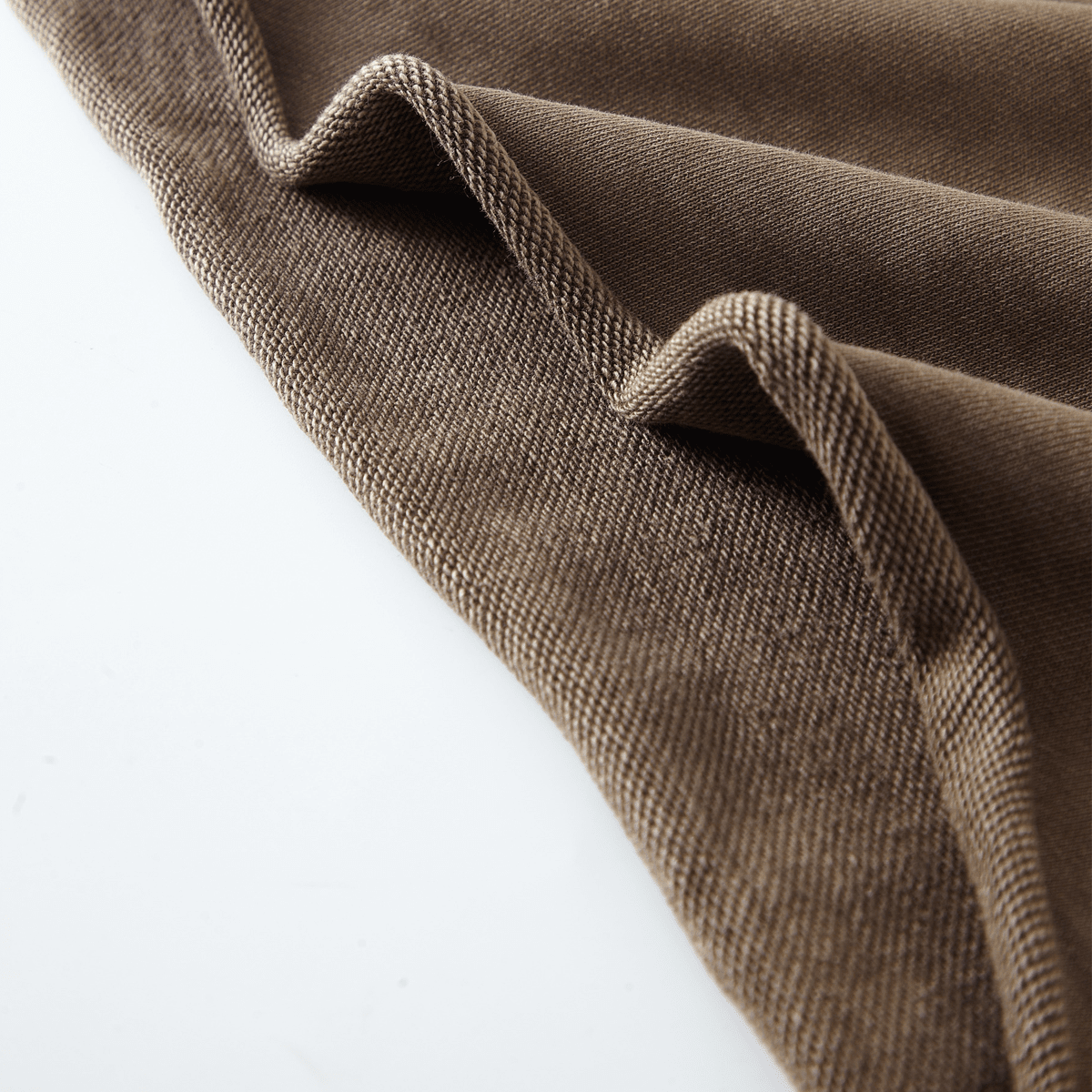 LUVYASELF - Washed Raw-Edge Cropped Crew Neck Sweatshirt（380GSM）