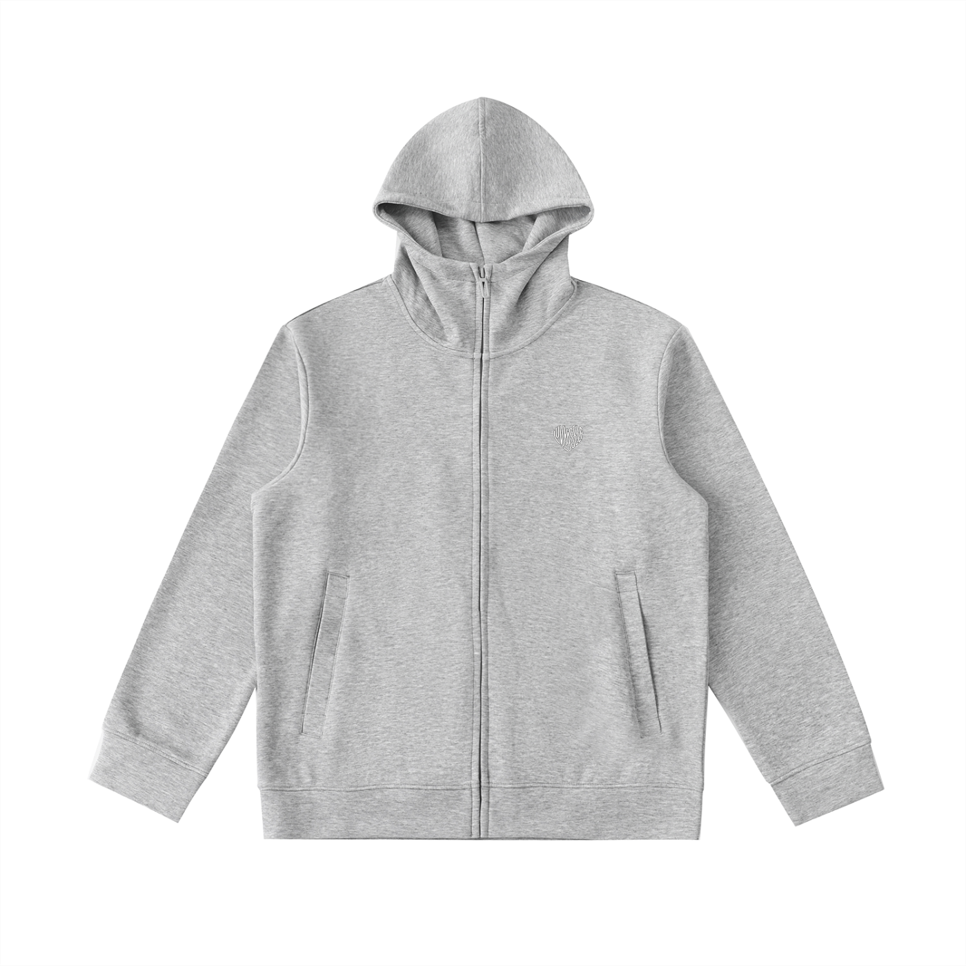 LUVYASELF Essential Heavyweight High Neck  Zip-Up Hoodie