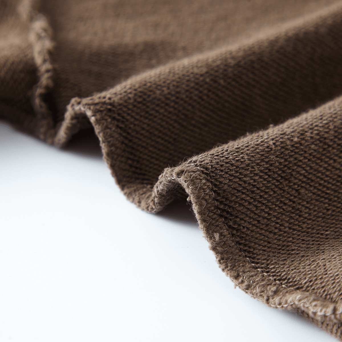 LUVYASELF - Washed Raw-Edge Cropped Crew Neck Sweatshirt（380GSM）