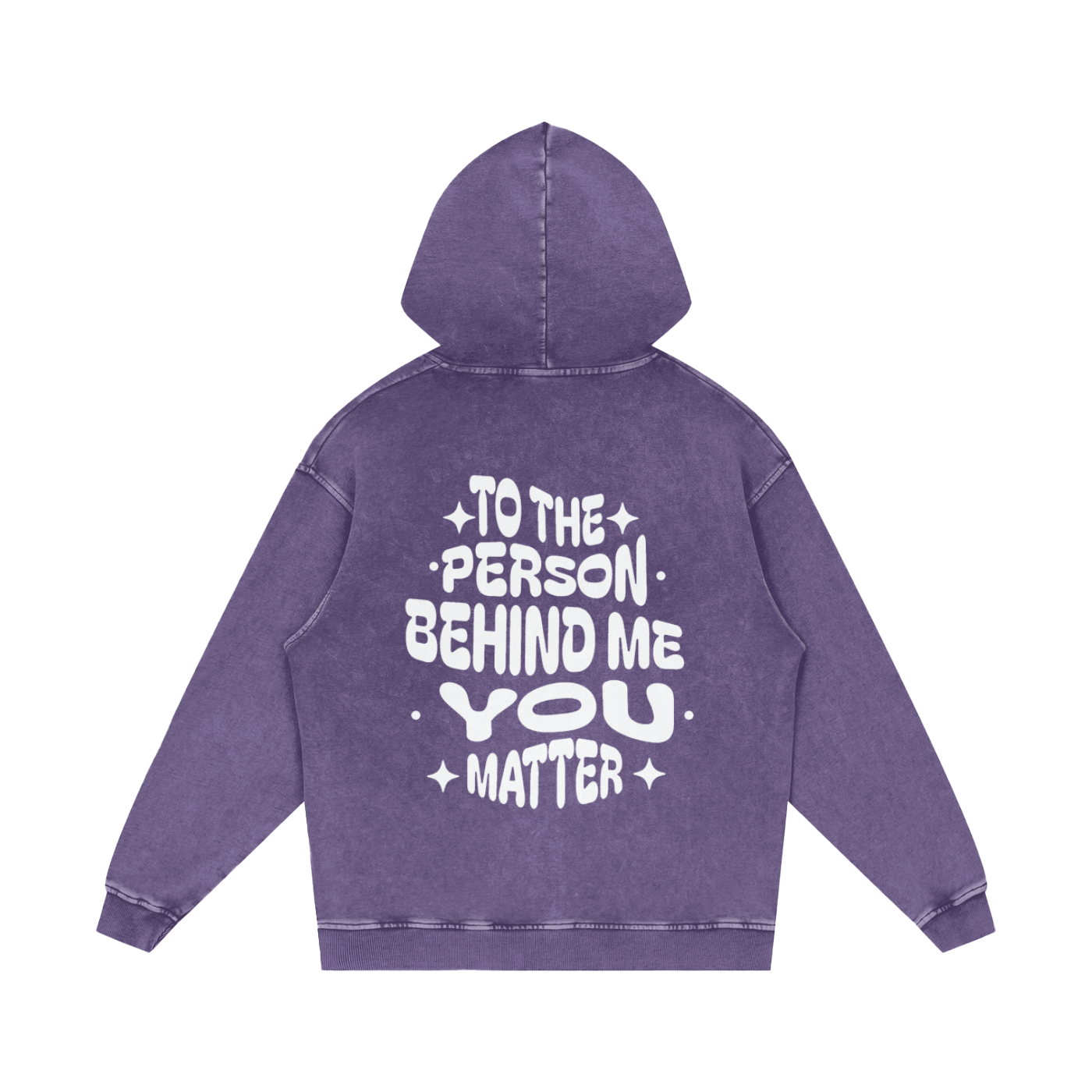 LUVYASELF "You Matter" Acid Wash Oversize Hoodie | 420 GSM Heavy weight cotton | Unisex Vintage Style