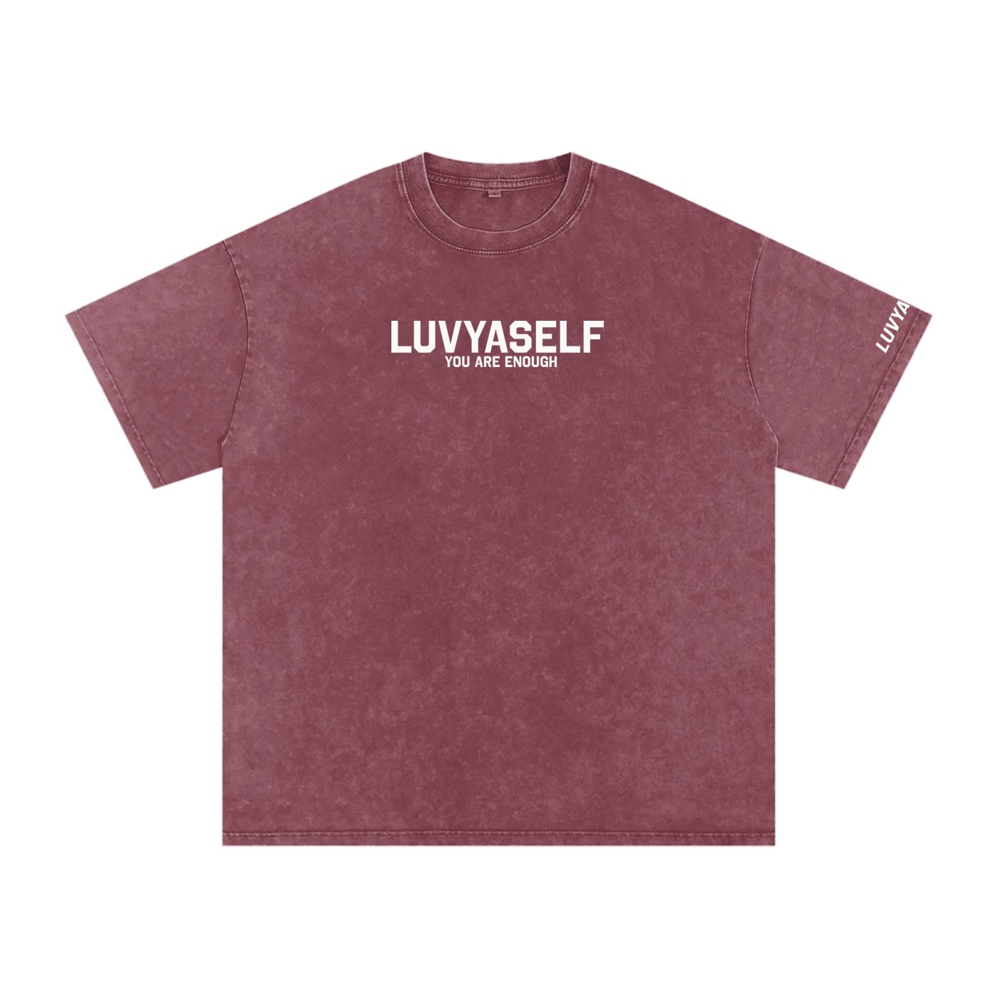 LUVYASELF - Snow Washed Oversized Cotton T-Shirt