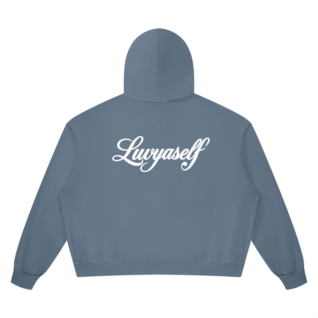 Unisex Vintage Wash Boxy Full Zip Hoodie