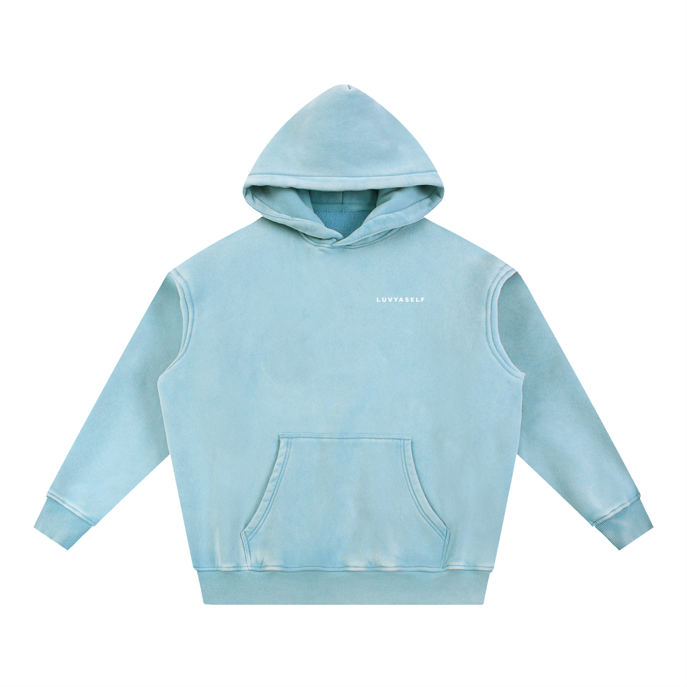 Uniform Snow Wash Fleece Oversize Hoodie