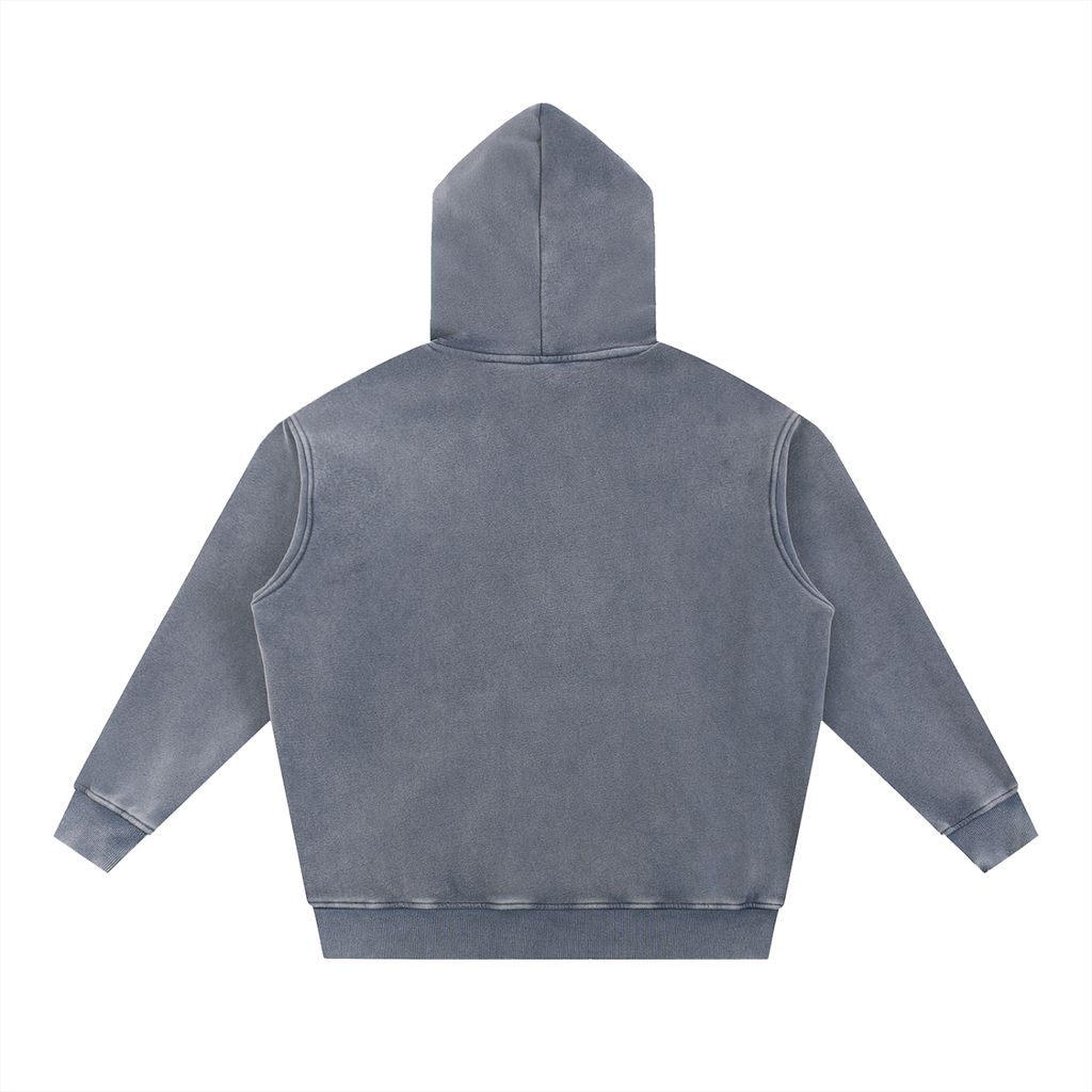Uniform Snow Wash Fleece Oversize Hoodie