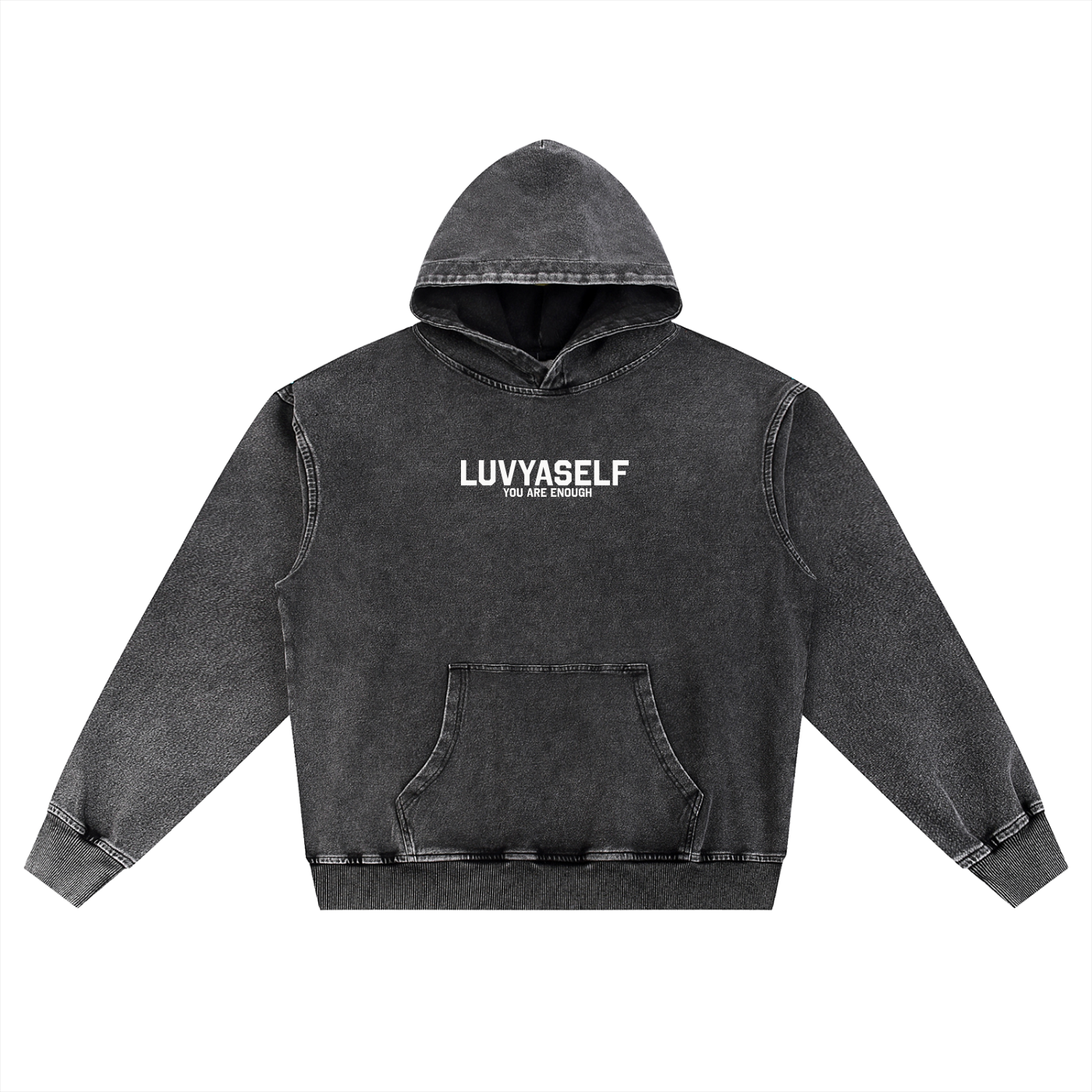 LUVYASELF - Snow Wash Oversized Hoodie