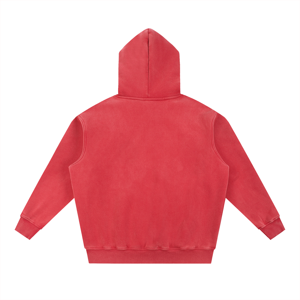 Uniform Snow Wash Fleece Oversize Hoodie