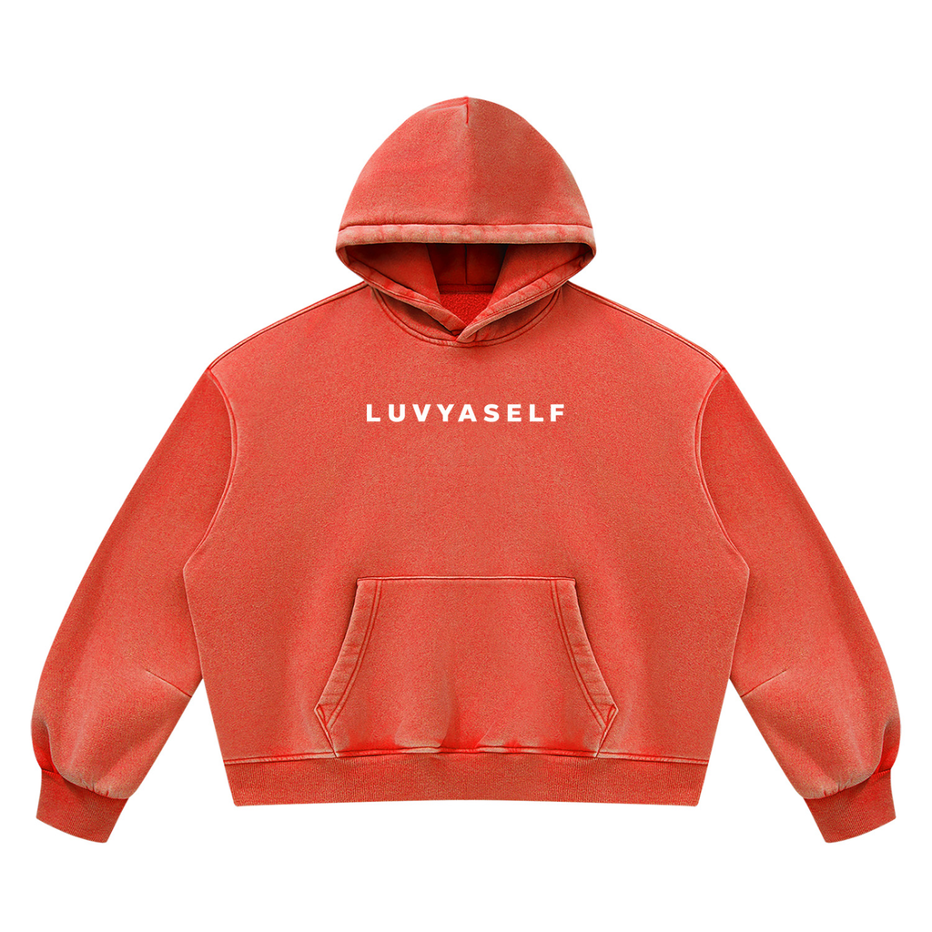 Unisex Vintage Wash Boxy Fleece Hoodie