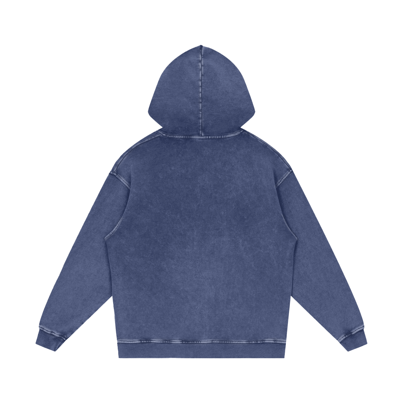 Uniform Snow Washed Loose Cotton Hoodie