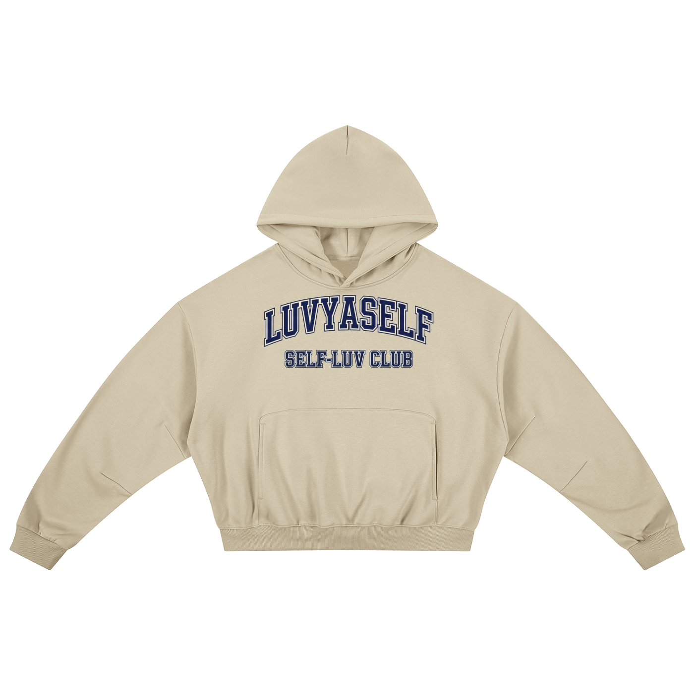 LUVYASELF - SELF-LUV - Essential Boxy Darted Sleeve Hoodie