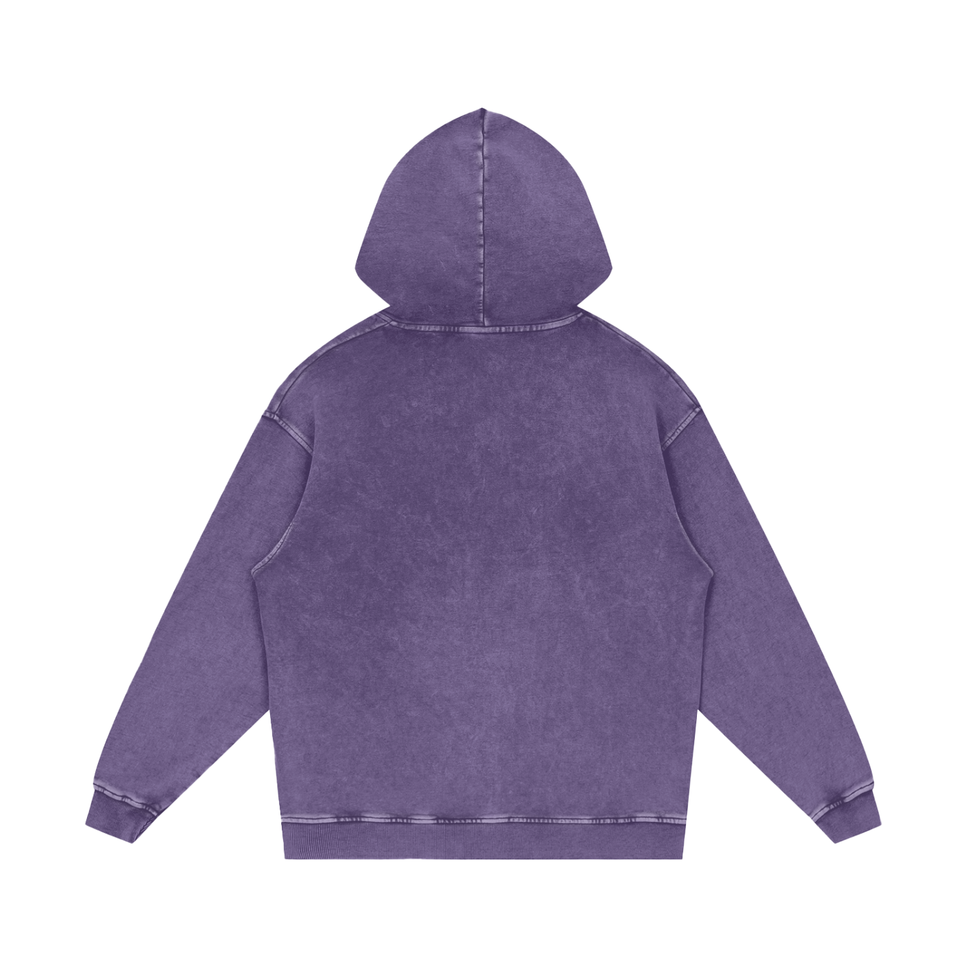 Uniform Snow Washed Loose Cotton Hoodie