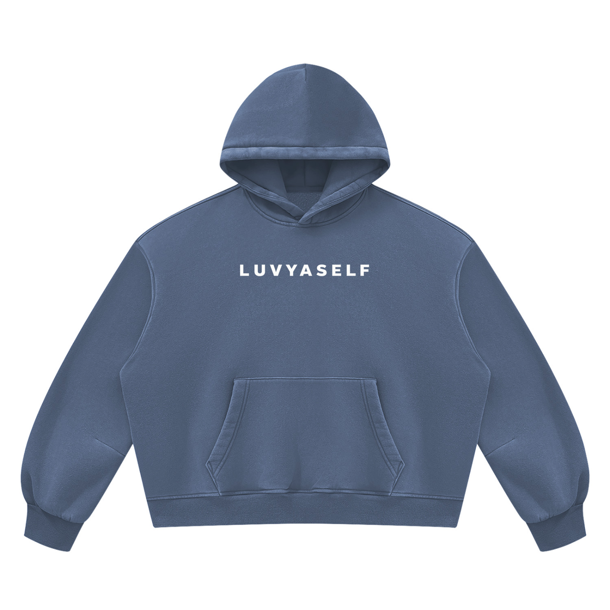 Unisex Vintage Wash Boxy Fleece Hoodie