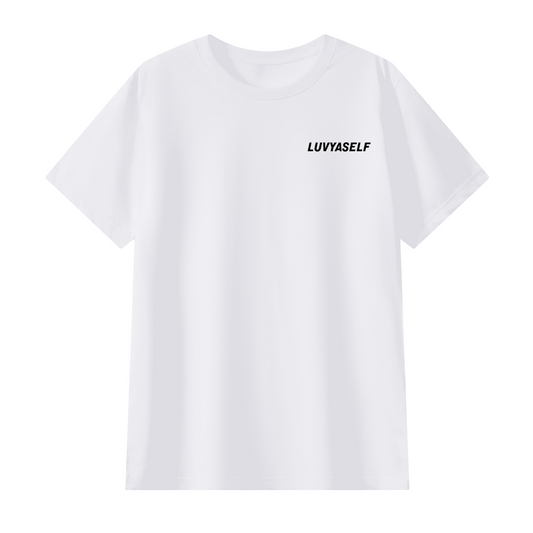 LUVYASELF - Unisex Classic Crew Neck Combed Mercerized T-shirt(180GSM)