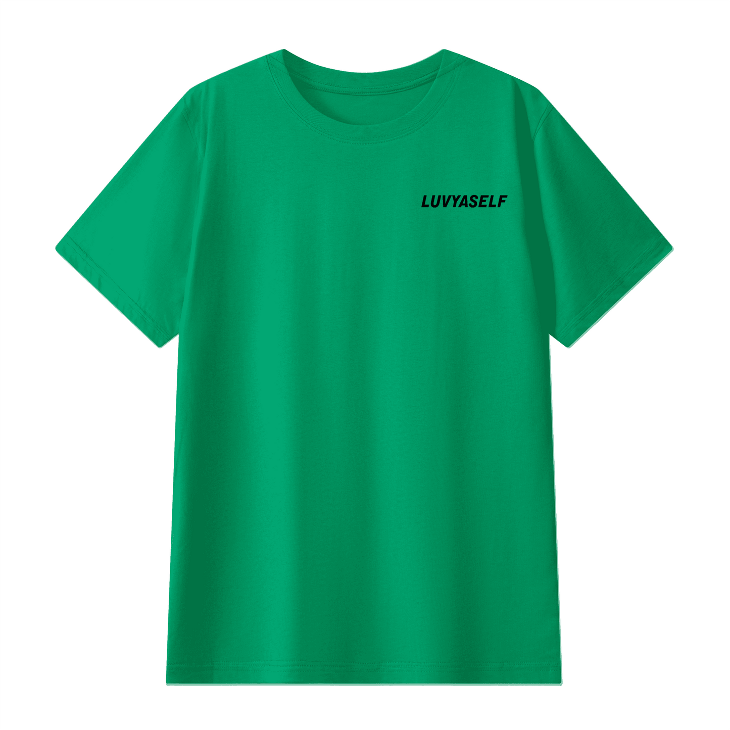 LUVYASELF - Unisex Classic Crew Neck Combed Mercerized T-shirt(180GSM)