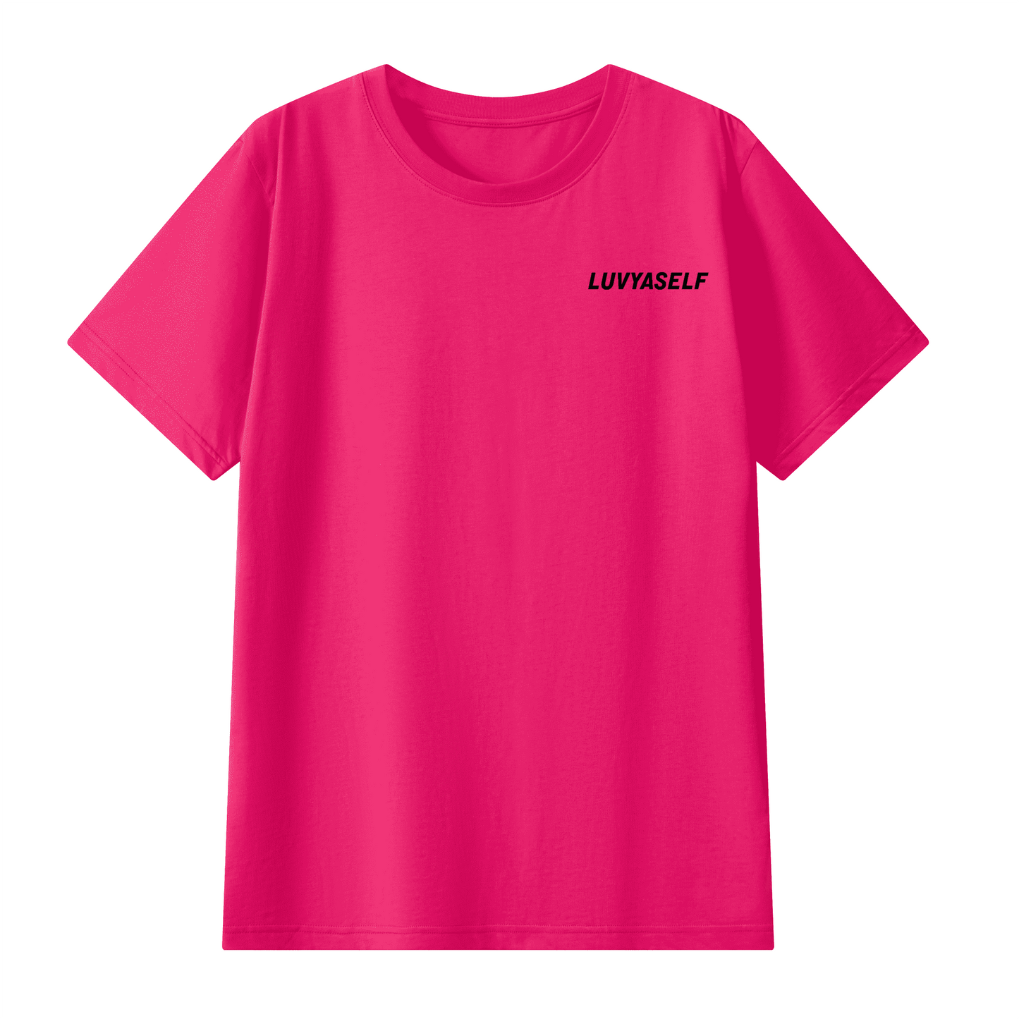 LUVYASELF - Unisex Classic Crew Neck Combed Mercerized T-shirt(180GSM)