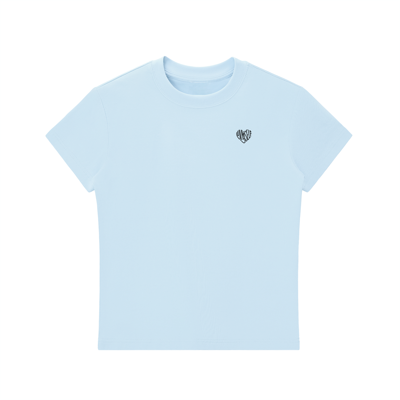 LUVYASELF - Essential Bodycon Crewneck T-Shirt