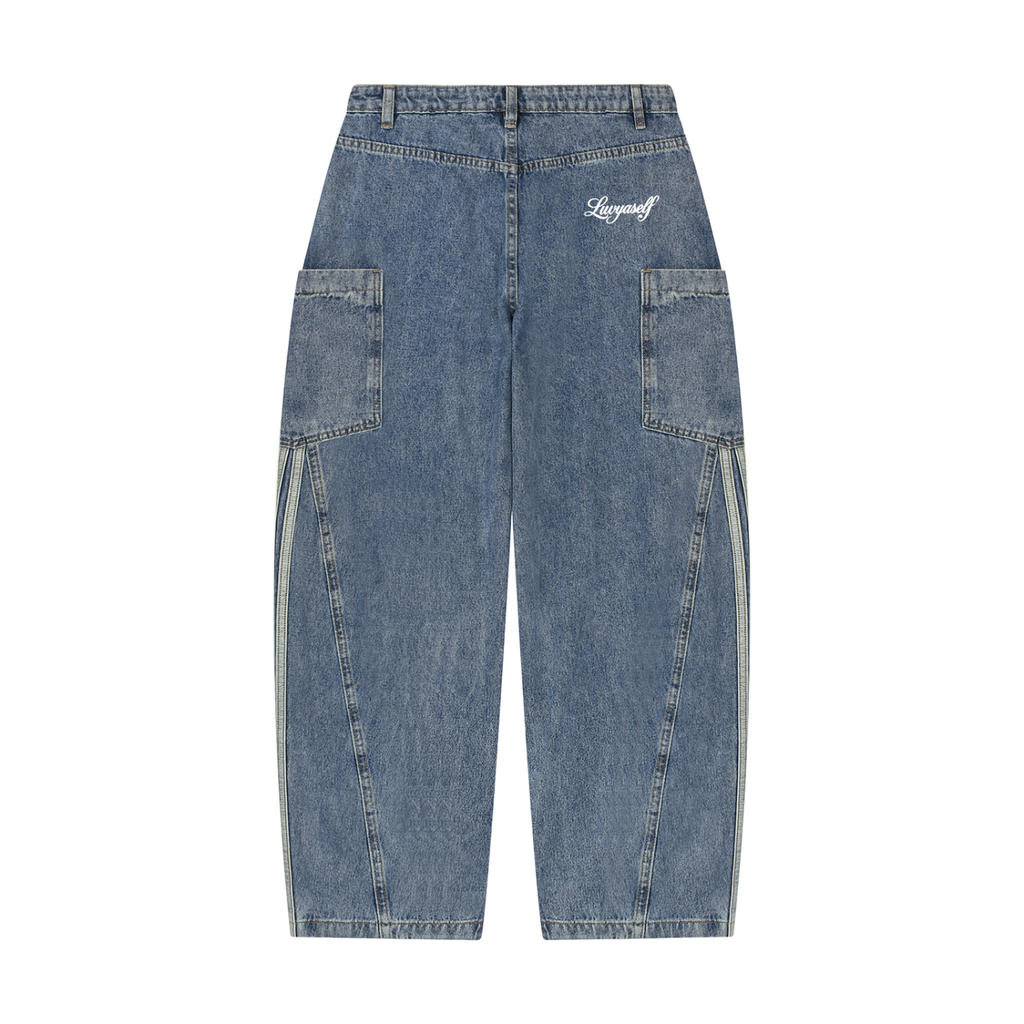 Women's Vintage Wash Barrel Leg Jeans