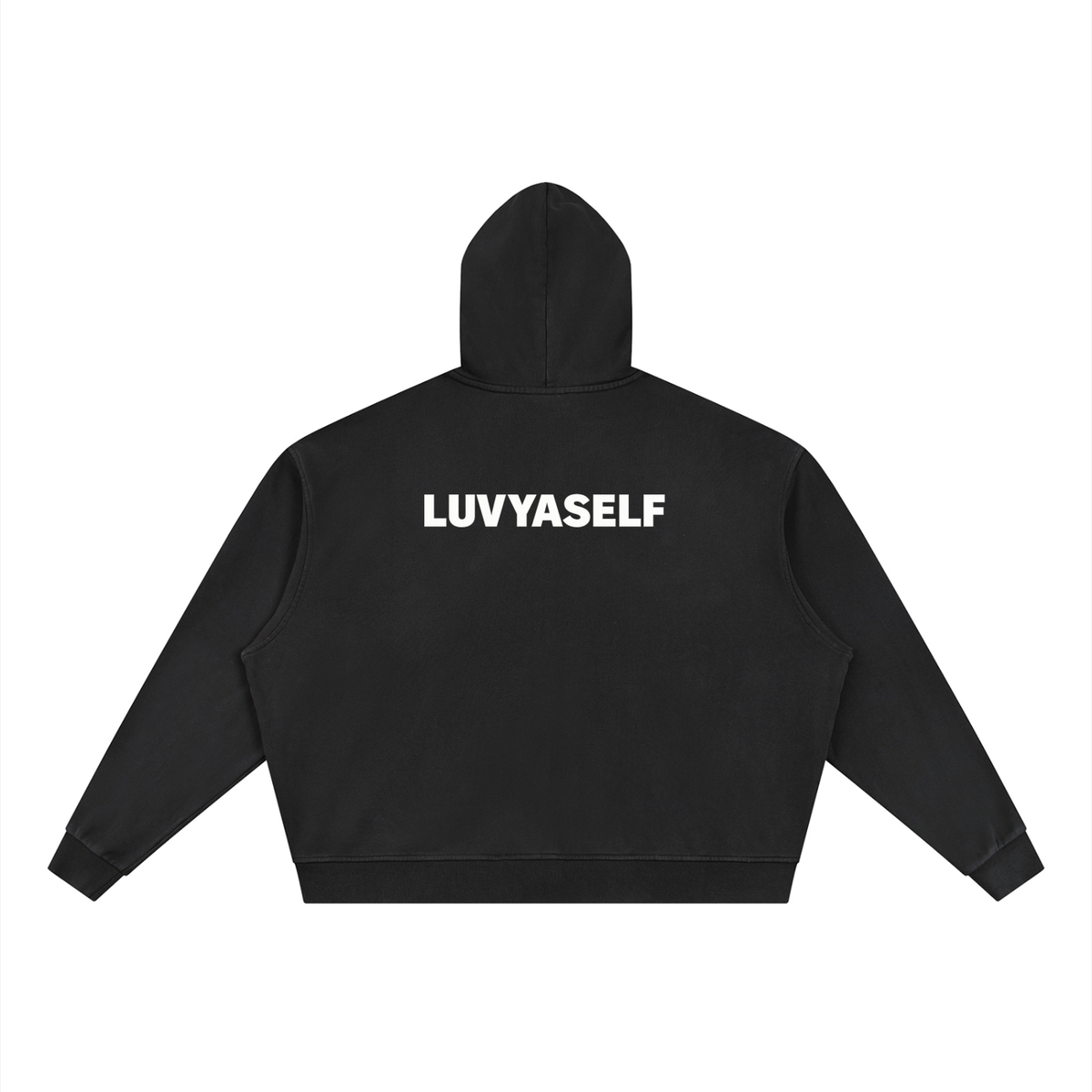 Unisex Vintage Wash Full Zip Boxy Hoodie