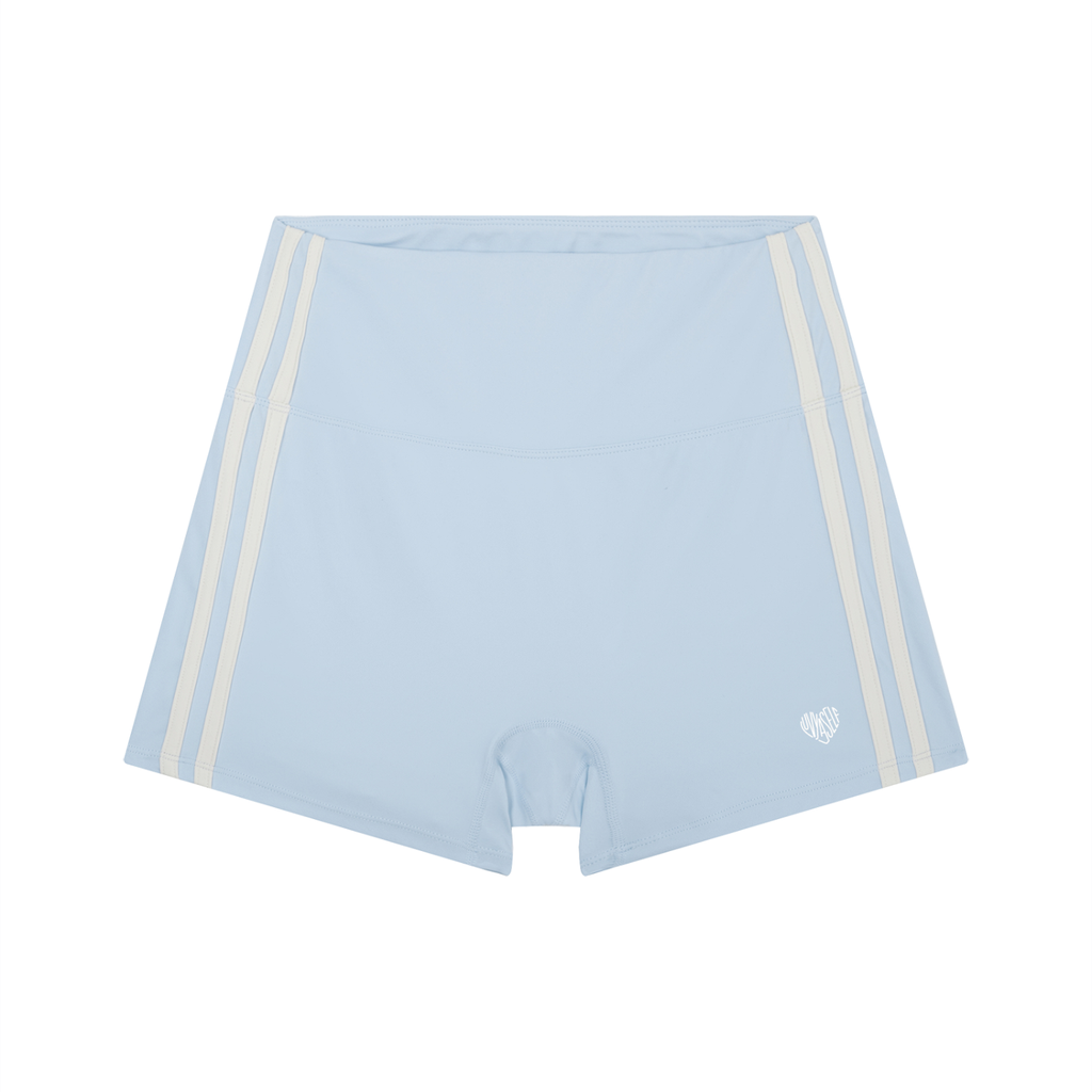 Uniform High-Waist Color Block Yoga Shorts