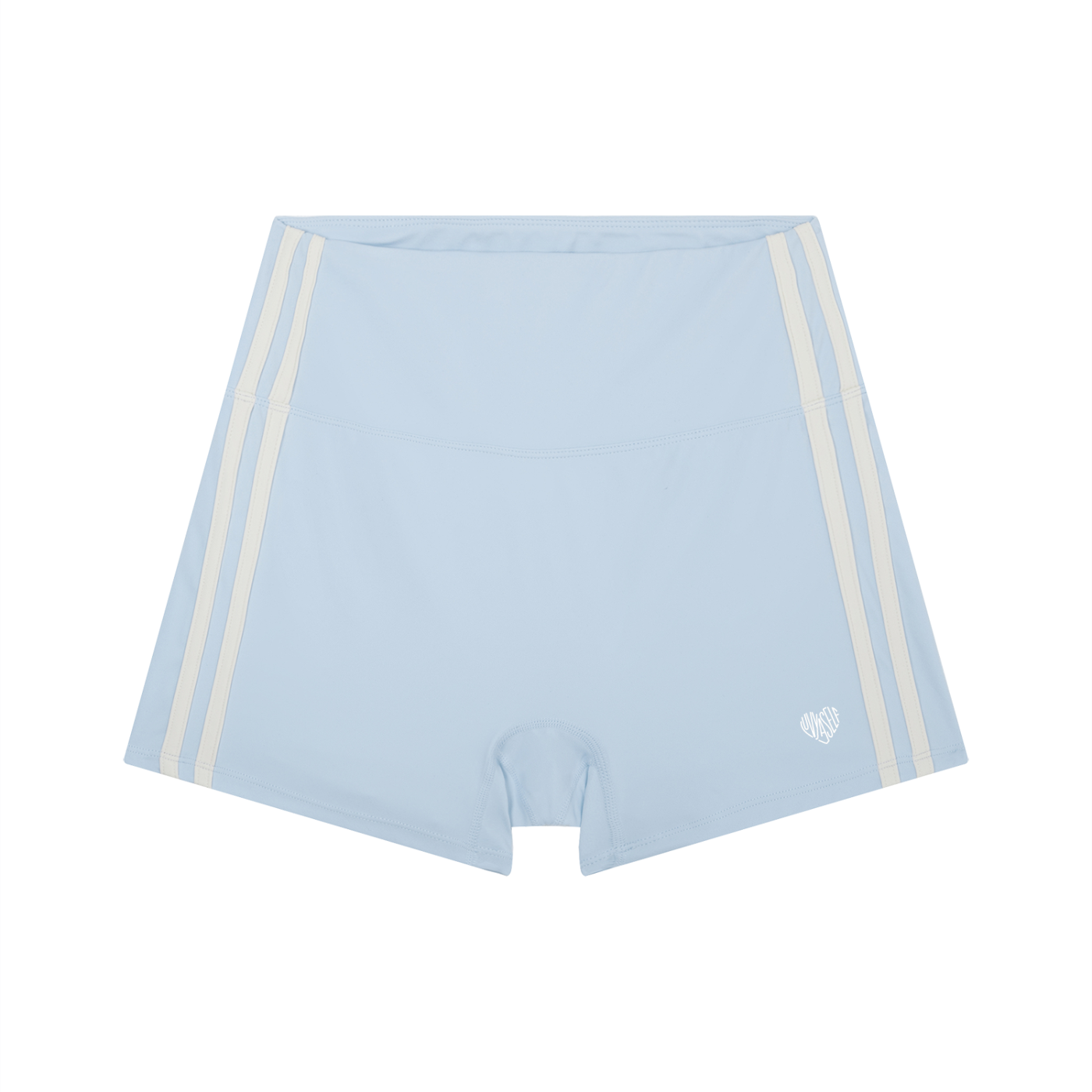 Uniform High-Waist Color Block Yoga Shorts