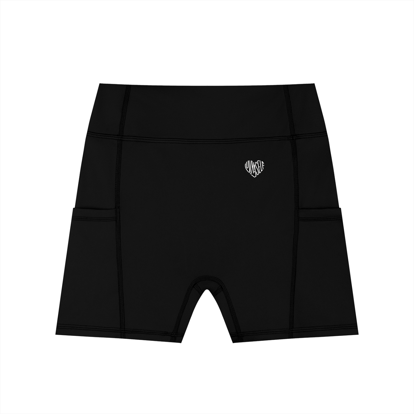 Women's High-Waisted Pocket Biker Shorts