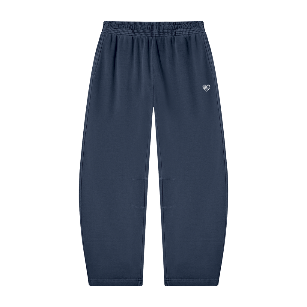 Unisex Vintage Washed Barrel Leg Sweatpants