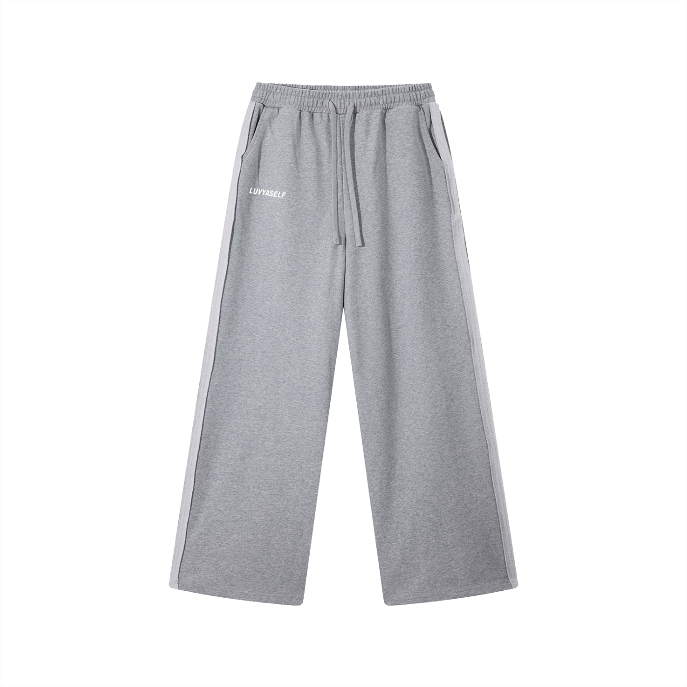 LUVYASELF - Contrast Tape Straight-Leg Sweatpants