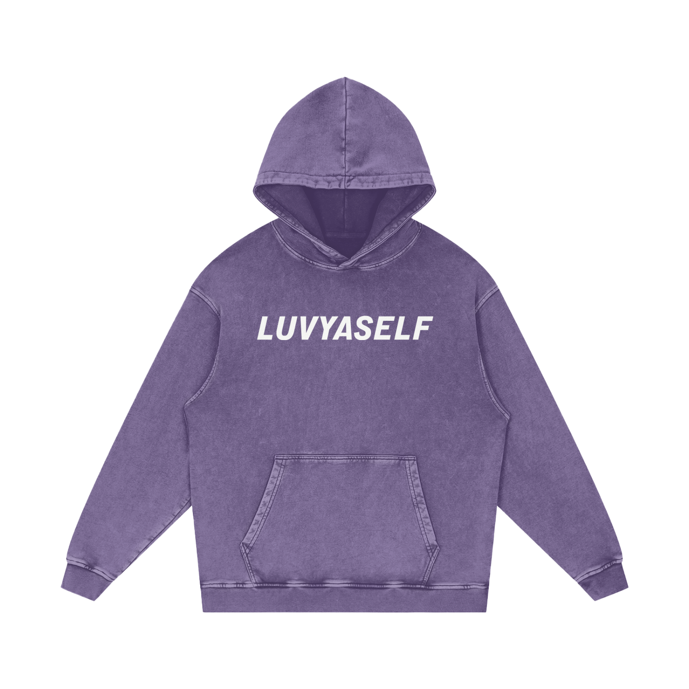 LUVYASELF "You Matter" Acid Wash Oversize Hoodie | 420 GSM Heavy weight cotton | Unisex Vintage Style