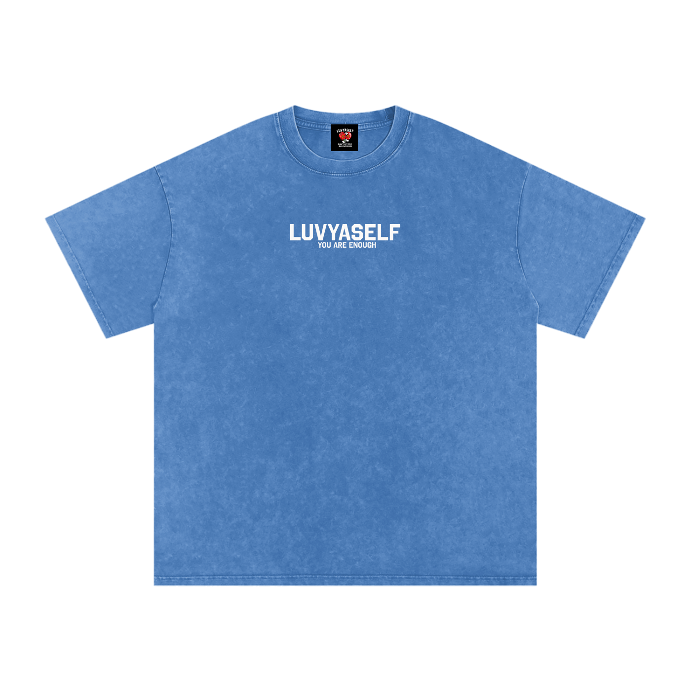 LUVYASELF - Snow Washed Oversized Cotton T-Shirt