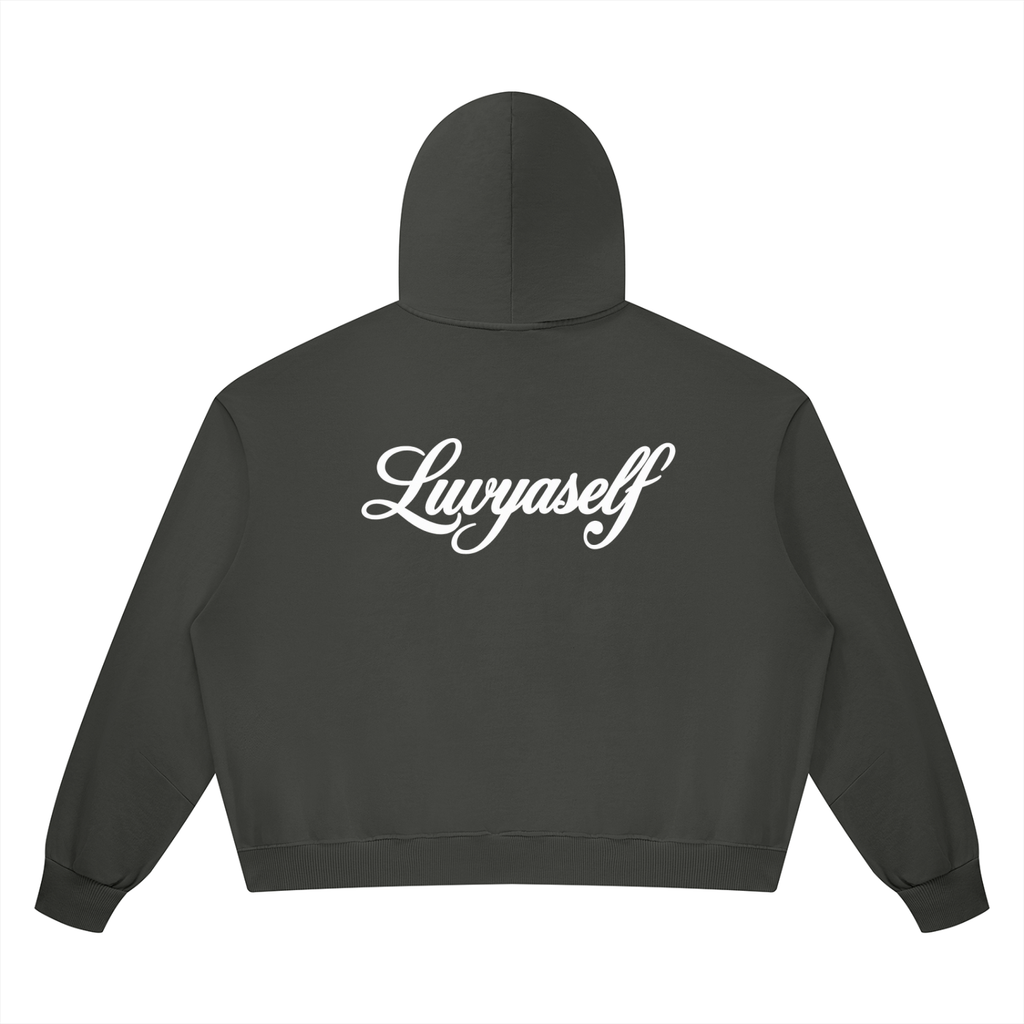 Unisex Vintage Wash Boxy Full Zip Hoodie