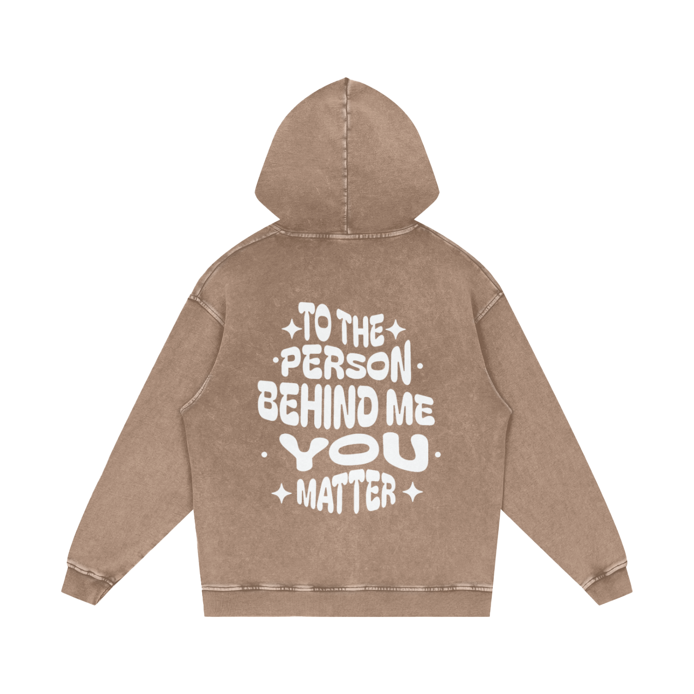 LUVYASELF "You Matter" Acid Wash Oversize Hoodie | 420 GSM Heavy weight cotton | Unisex Vintage Style