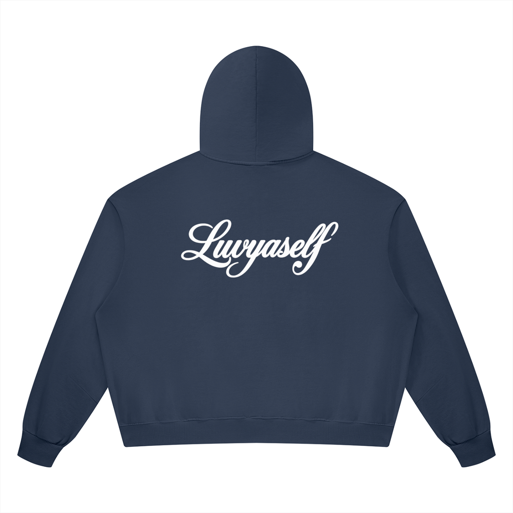 Unisex Vintage Wash Boxy Full Zip Hoodie