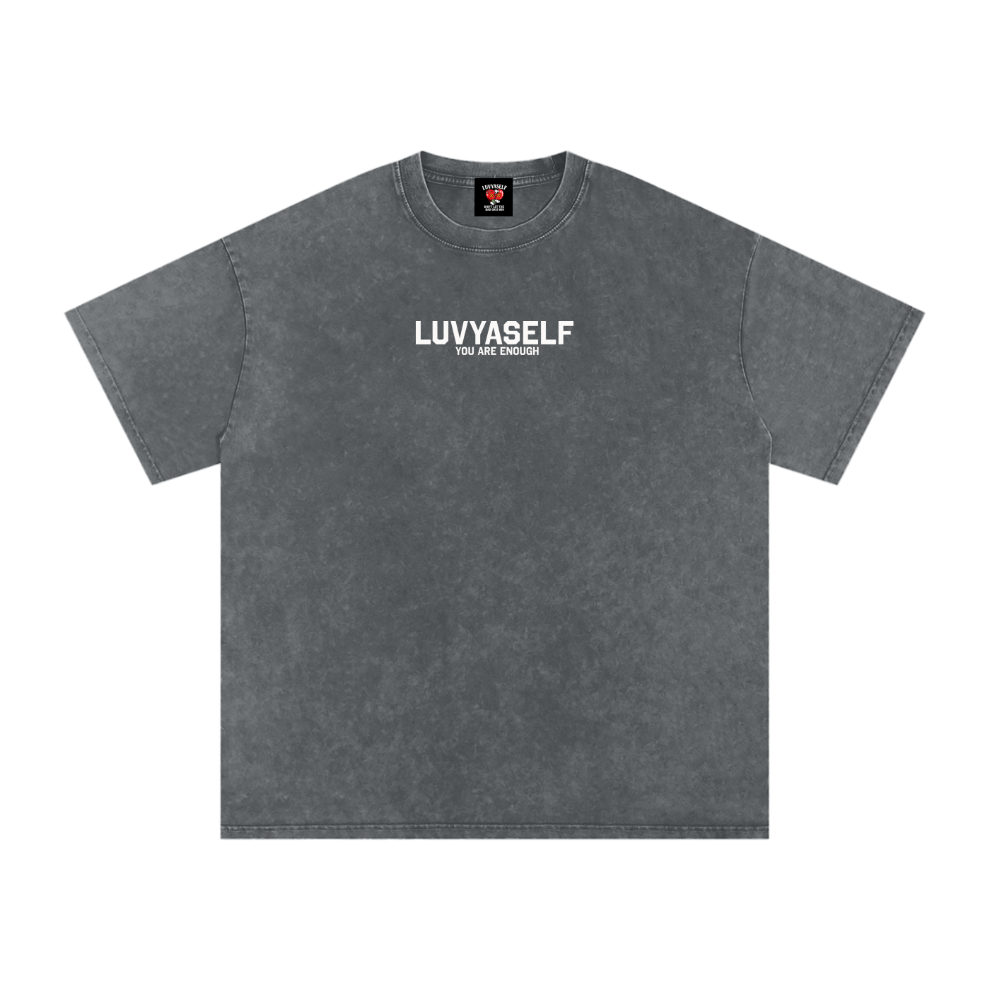 LUVYASELF - Snow Washed Oversized Cotton T-Shirt