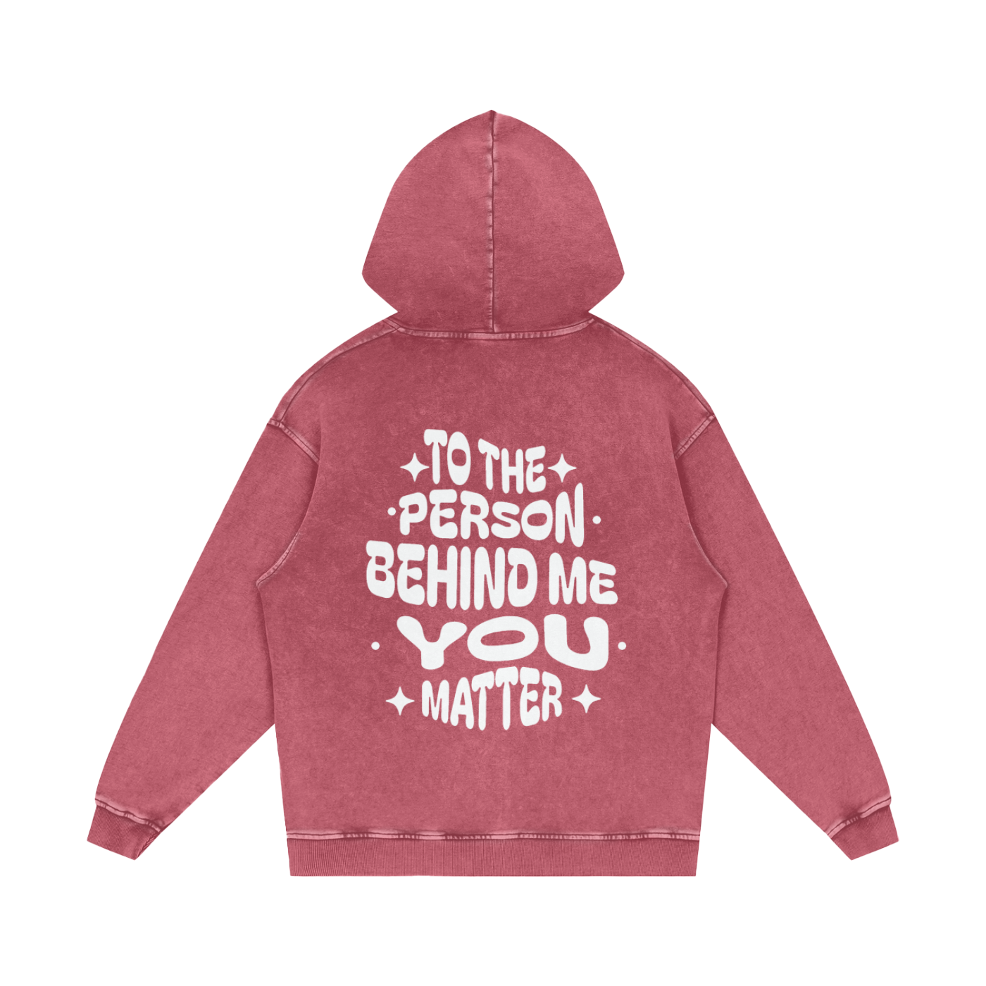 LUVYASELF "You Matter" Acid Wash Oversize Hoodie | 420 GSM Heavy weight cotton | Unisex Vintage Style