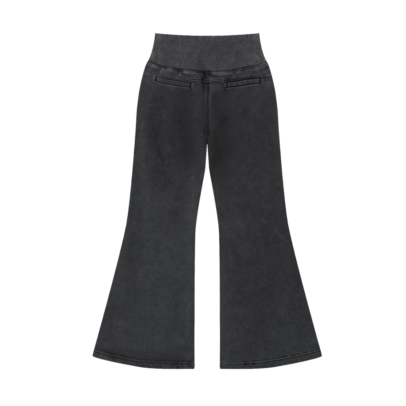 LUVYASELF - Vintage Washed Flared Fleece Pants