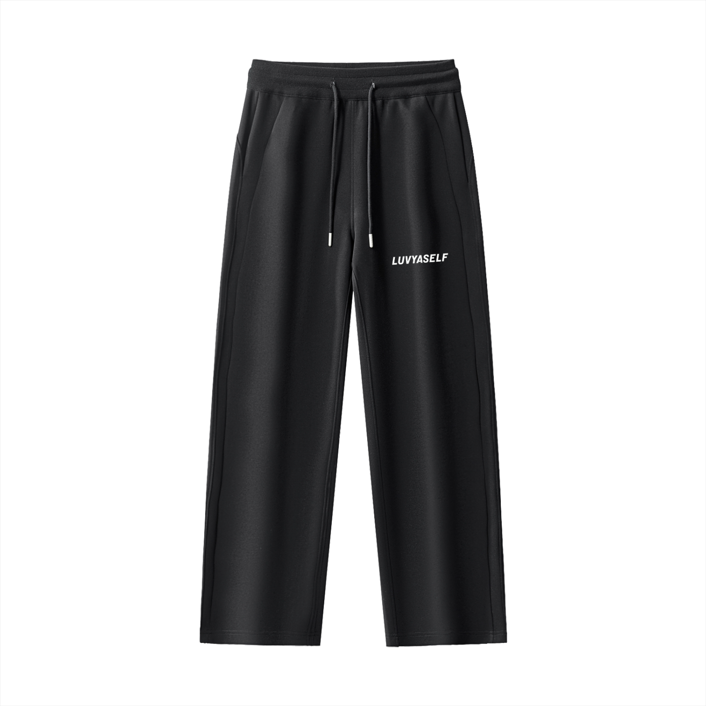 LUVYASELF Essential Drawstring Straight-Leg Sweatpants