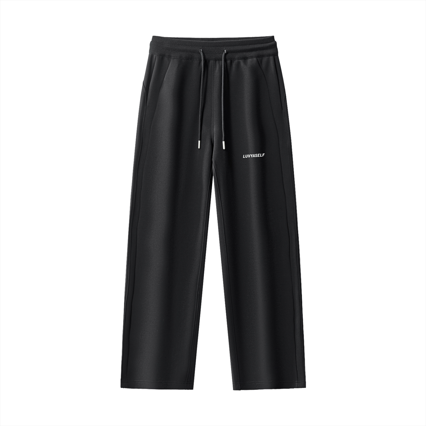 LUVYASELF Essential Drawstring Straight-Leg Sweatpants