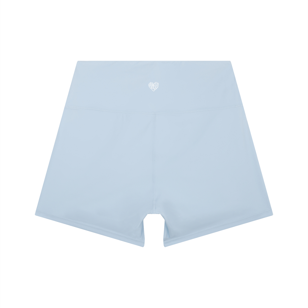 Uniform High-Waist Color Block Yoga Shorts