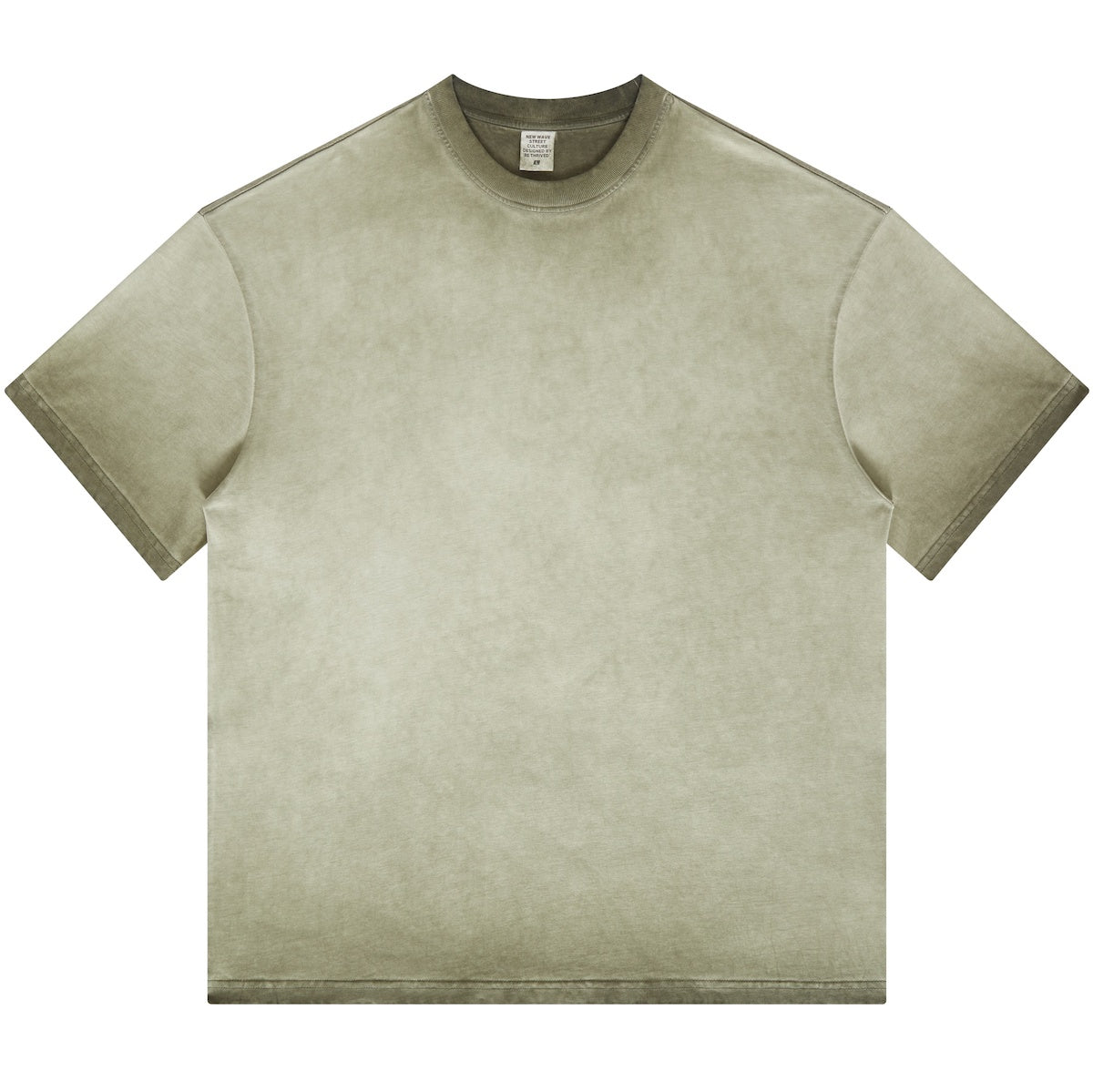 LUVYASELF - Dopamine Dressing Washed Gradient Stir Fried T-shirt(255GSM)