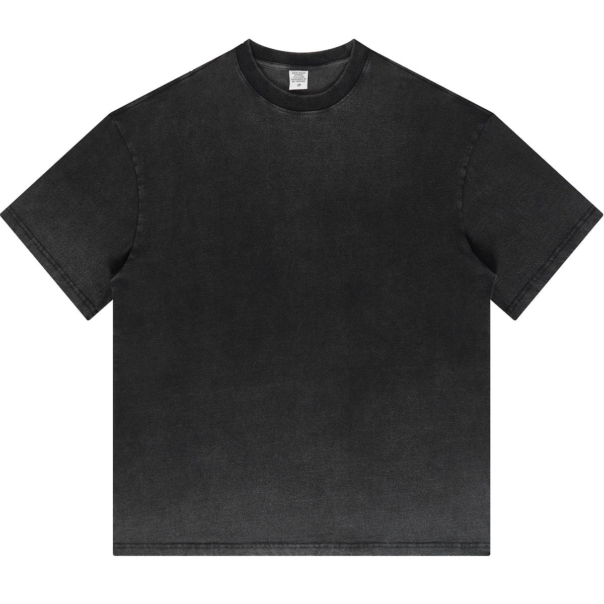 LUVYASELF - Dopamine Dressing Washed Gradient Stir Fried T-shirt(255GSM)