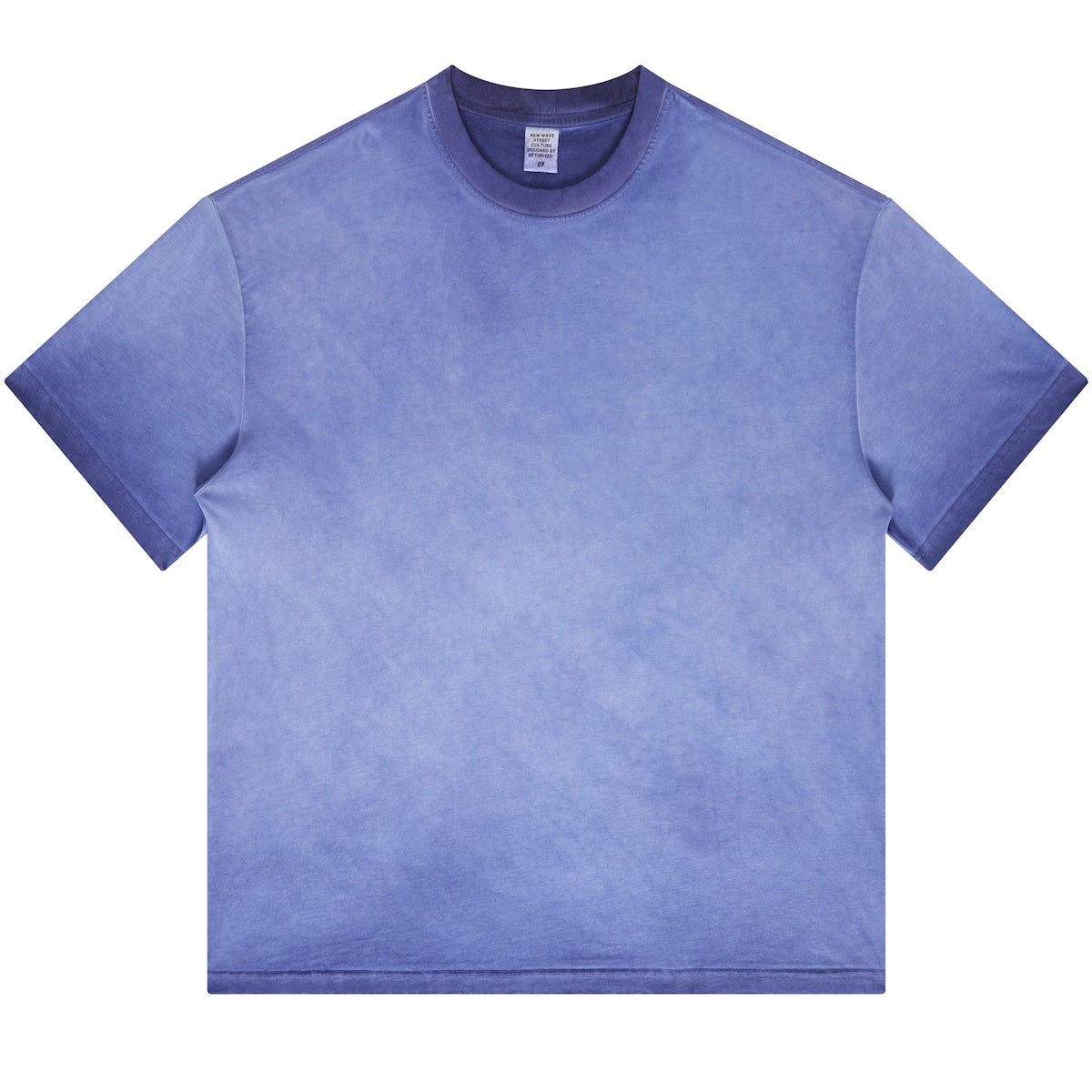 LUVYASELF - Dopamine Dressing Washed Gradient Stir Fried T-shirt(255GSM)