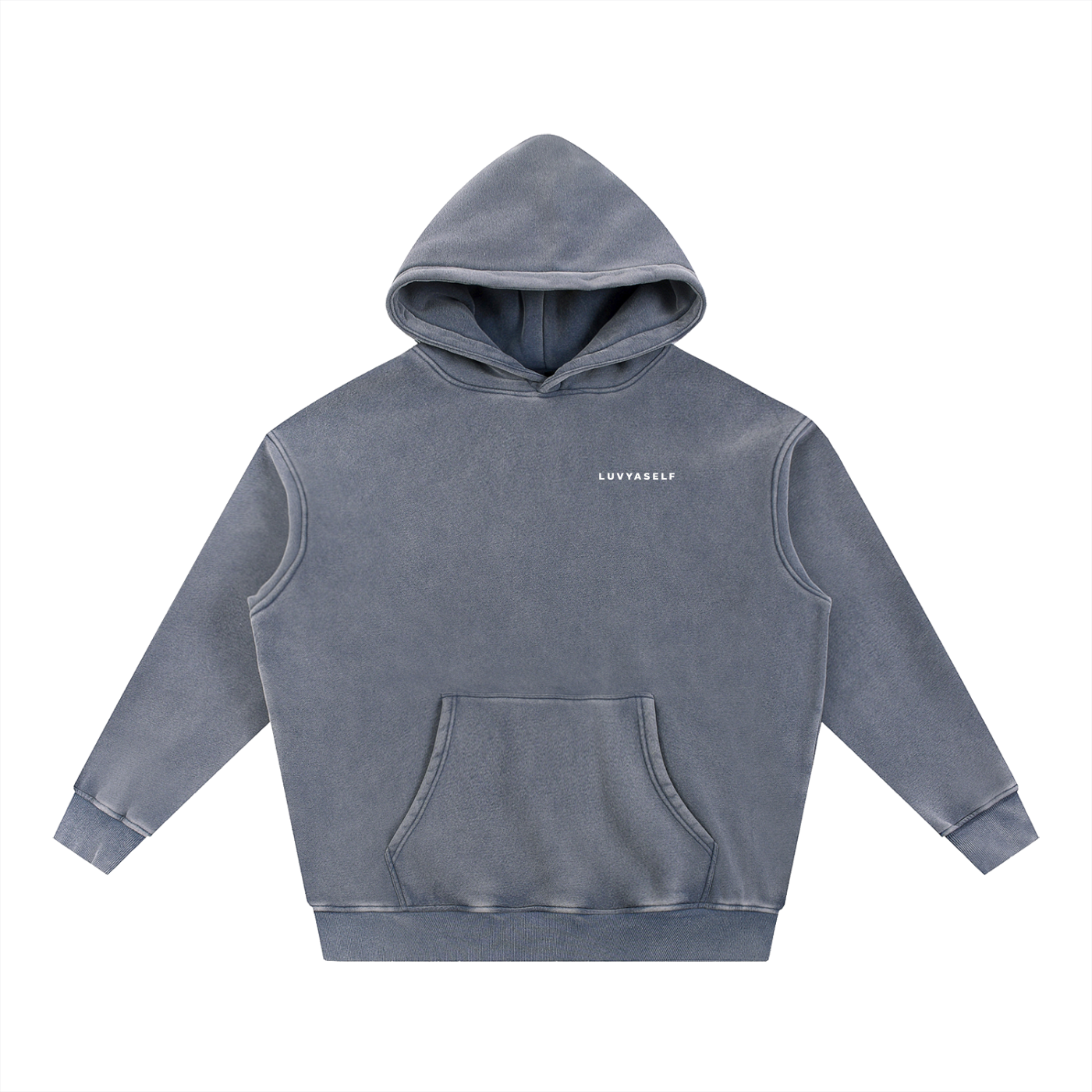 Uniform Snow Wash Fleece Oversize Hoodie