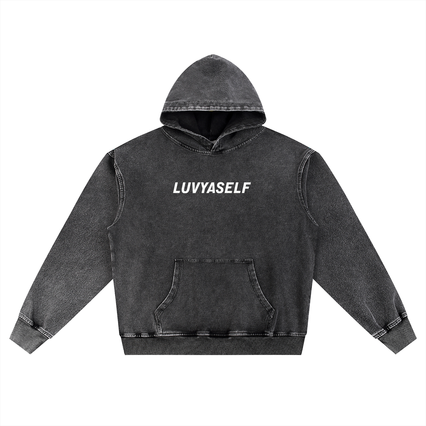 LUVYASELF - Snow Wash Oversized Hoodie