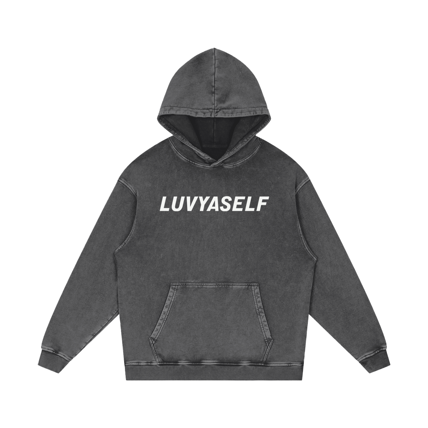 LUVYASELF "You Matter" Acid Wash Oversize Hoodie | 420 GSM Heavy weight cotton | Unisex Vintage Style